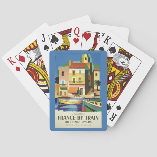FRANCE Vintage Travel Spielkarten (Rückseite)