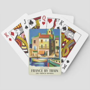 FRANCE Vintage Travel Spielkarten