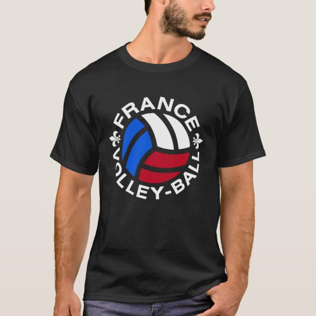 France Volleyball Double sided T-Shirt (Vorderseite)
