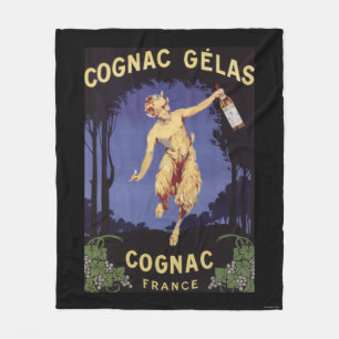 FranceCognac Gelas förderndes PosterFrance Fleecedecke