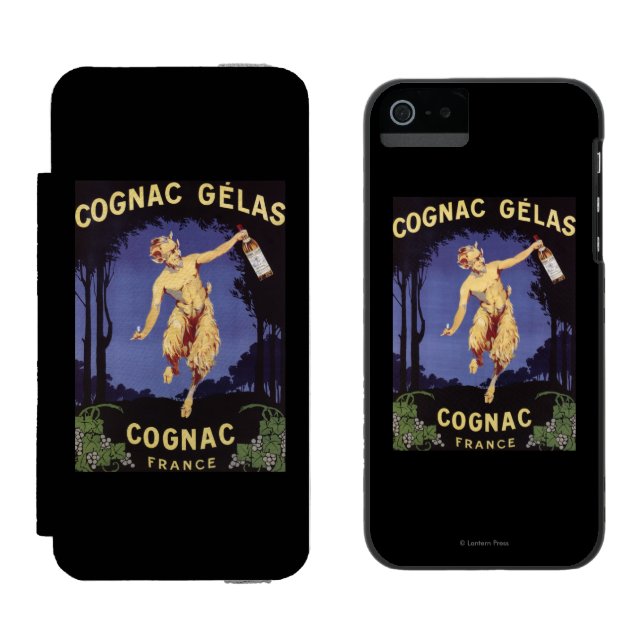 FranceCognac Gelas förderndes PosterFrance Incipio iPhone Geldbeutel-Hülle (Seite an Seite)