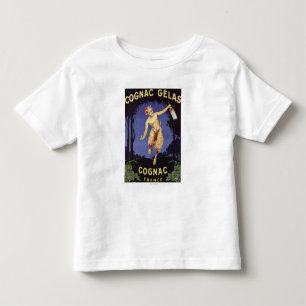 FranceCognac Gelas förderndes PosterFrance Kleinkind T-shirt