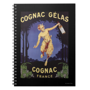 FranceCognac Gelas förderndes PosterFrance Notizblock