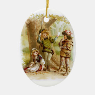 Frances Brundage: Celia, Rosalind und Orlando Keramikornament