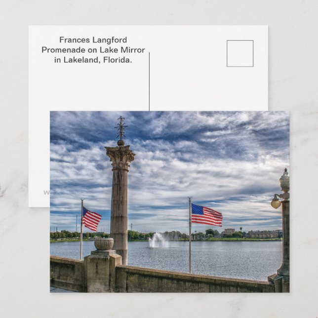 Frances Langford Promenade Postkarte (Vorne/Hinten)