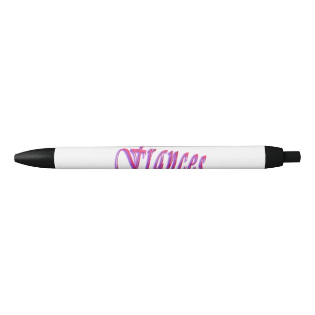Frances, Name Logo, Blue Tinte Pen. Kugelschreiber (Vorderseite)