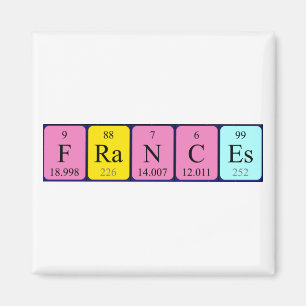 Frances Periodenmagnet Magnet