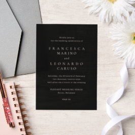 Francesca Black Classic Wedding