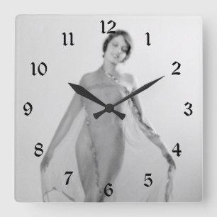 Francesca ein schönes Mädchen, Schönes italienisch Quadratische Wanduhr