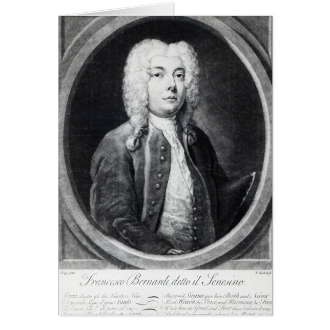 Francesco Bernardi Senesino (Vorne)