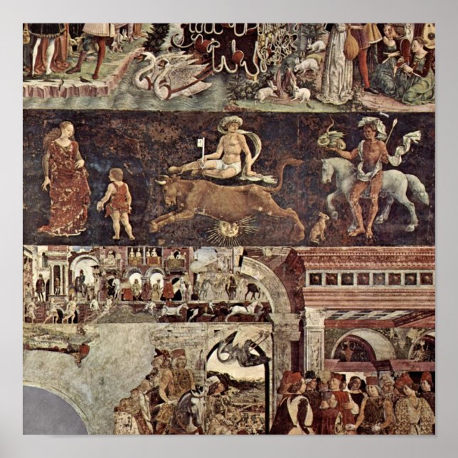 Francesco del Cossa - Triumph der Venus Poster (Vorne)