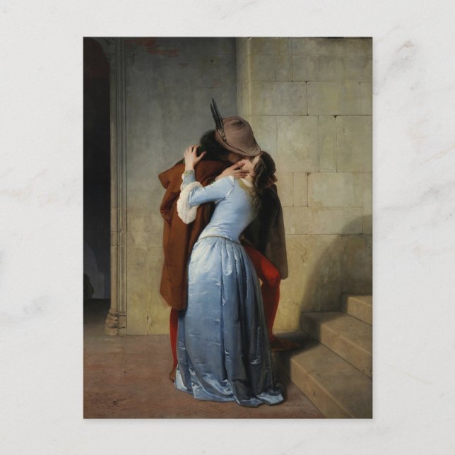 Francesco Hayez - Die Kiss Postcard Postkarte (Vorderseite)