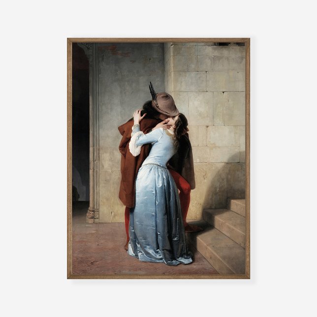 Francesco Hayez Kiss Il Bacio Kunstausstellung Poster (Von Creator hochgeladen)