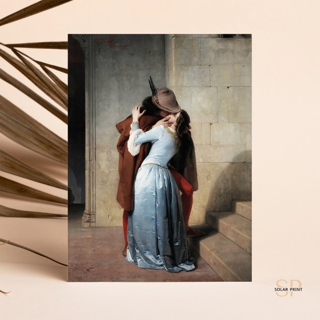 Francesco Hayez Kiss Il Bacio Kunstausstellung Postkarte (Von Creator hochgeladen)