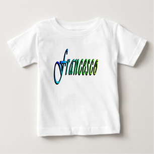 Francesco, Name, Logo, Baby Boys Weißer T - Shirt
