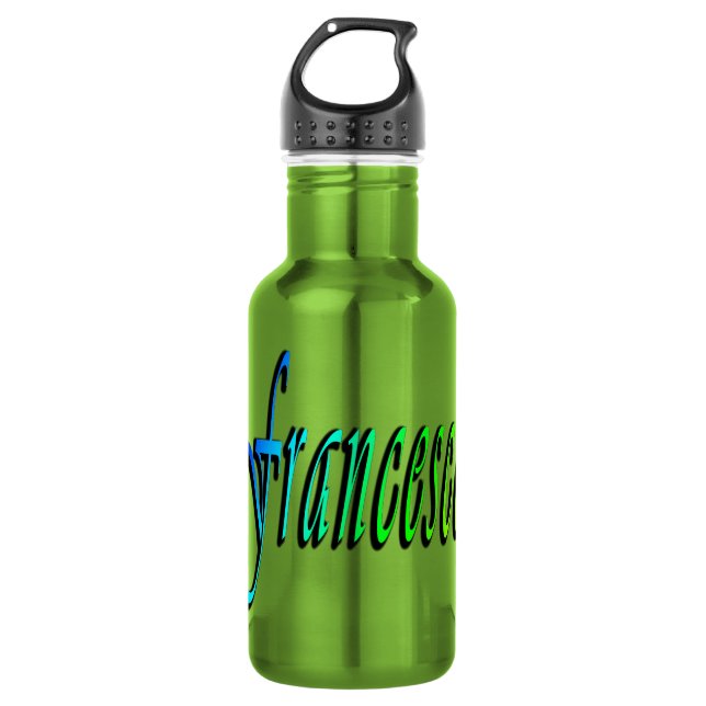 Francesco, Name, Logo, Edelstahlflasche (Vorderseite)