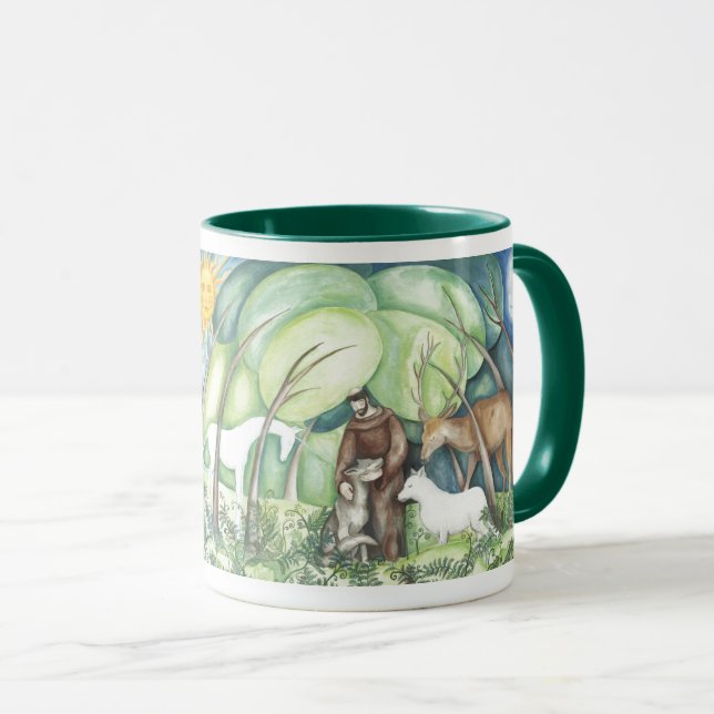 'Francesco' St. Francis von Assisi Tasse (VorderseiteRechts)
