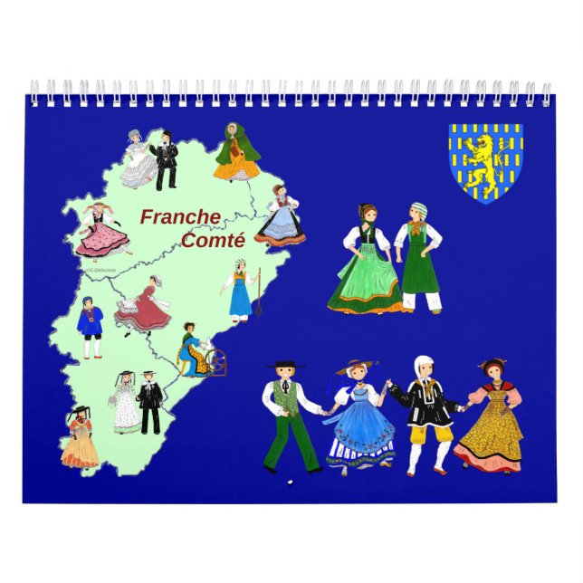 Franche-Comté-Kalender, Frankreich Kalender (Titelbild)