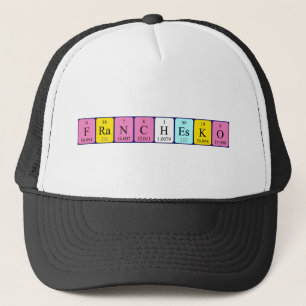 Franchesko nom de table périodique casquette