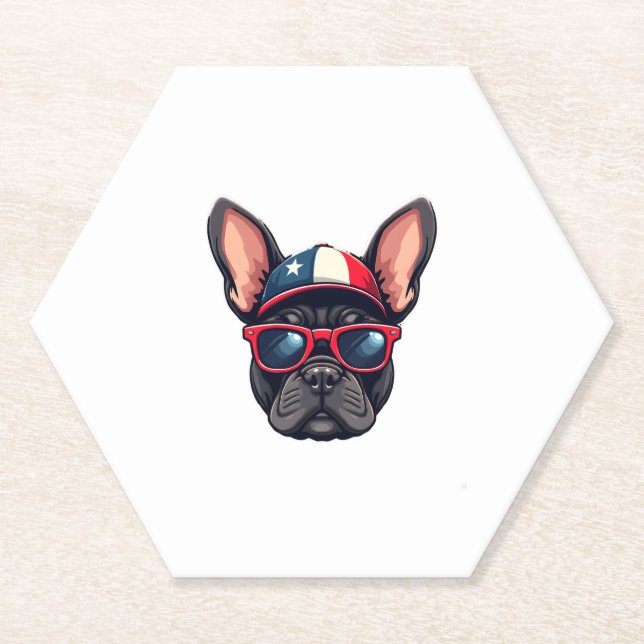 Franchie Wearing USA Colors (5) Untersetzer (Vorderseite)