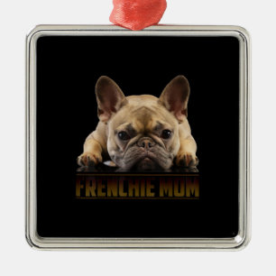 Franchisenmutter   Französische Bulldogin-Mama-Ge Ornament Aus Metall