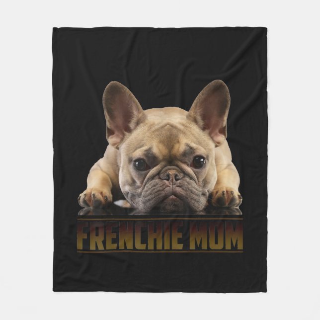 Franchisenmutter | Französische Bulldogin-Mama-Ges Fleecedecke (Vorderseite)