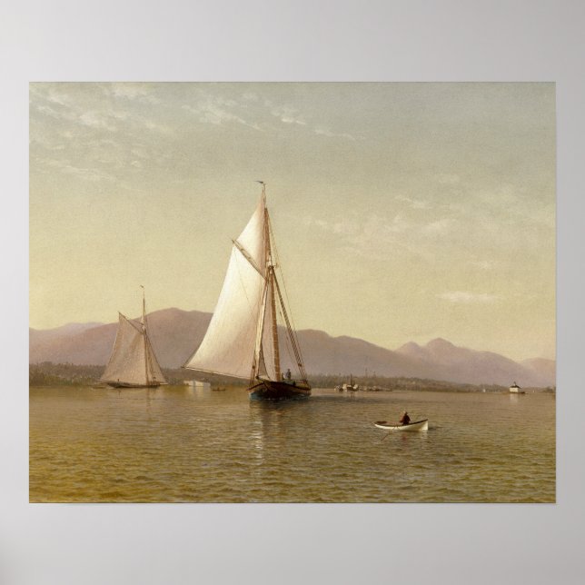 Francis Augustus Silva - Der Hudson im Tappan Poster (Vorne)