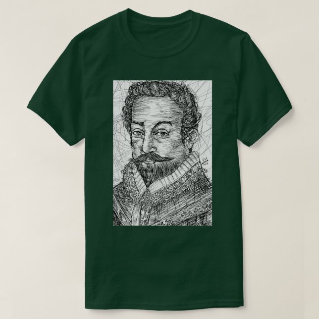 FRANCIS DRAKE Tinte Portrait TShirt (Design vorne)