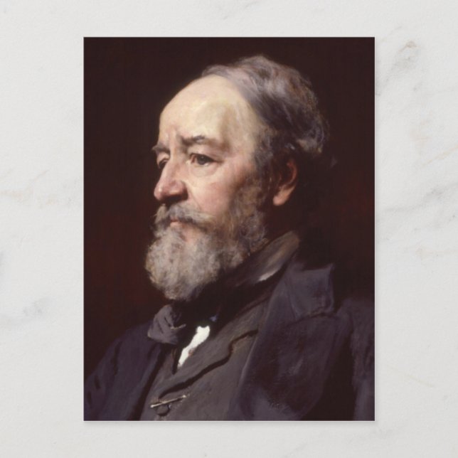 Francis Frank Holl Portrait Postkarte (Vorderseite)