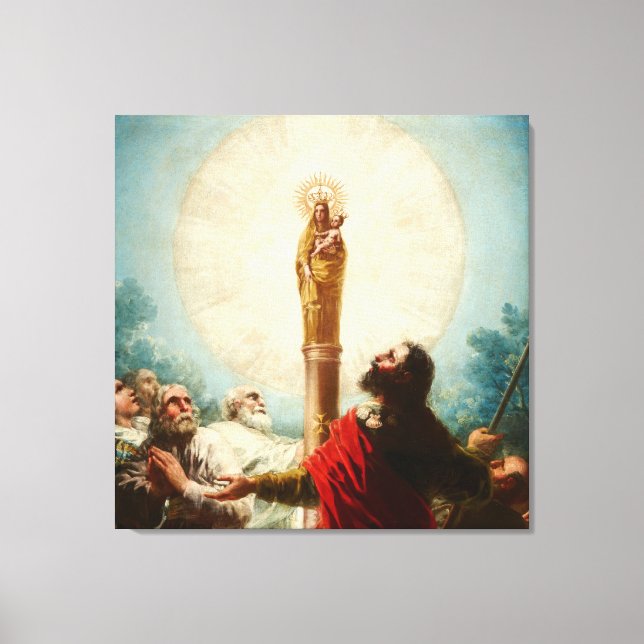 Francis Goya-Our Lady of Pillar Canvas Print Leinwanddruck (Vorderseite)