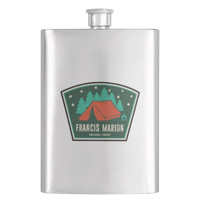 Francis Marion National Forest Camping Flachmann (Vorderseite)