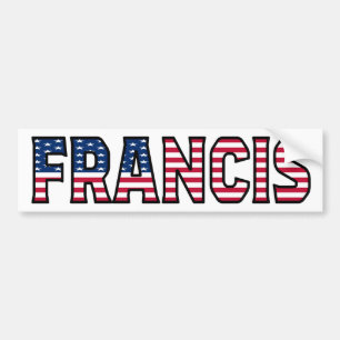 Francis Nom Vorname USA Aufkleber Sticker Auto