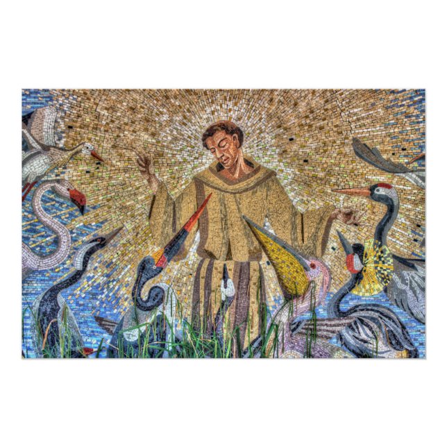Francis of Assisi Mosaic Poster (Vorderseite)