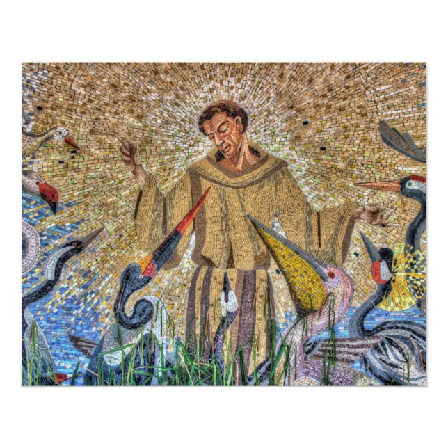 Francis of Assisi Mosaic Poster (Vorderseite)