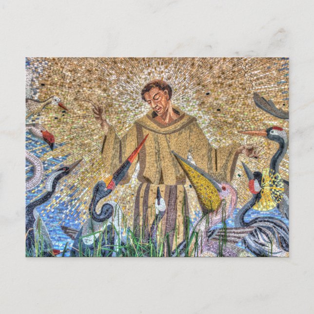 Francis of Assisi Mosaic Postkarte (Vorderseite)