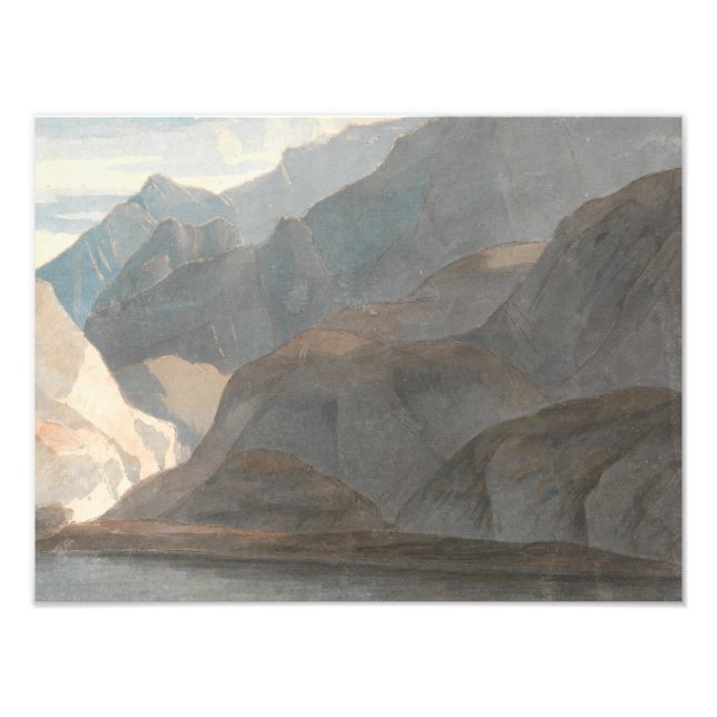 Francis Towne - Auf dem Comer See Fotodruck (Vorne)