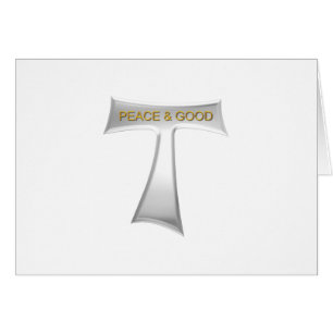 Franciscan Tau Cross Peace und Good Silver & Gold