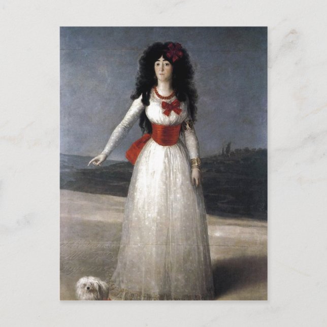 Francisco de Goya Espa?ol: Duquesa de Alba 1795 Te Postkarte (Vorderseite)