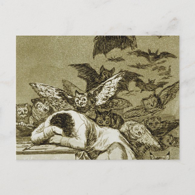 Francisco Goya - Der Schlaf Postkarte (Vorderseite)