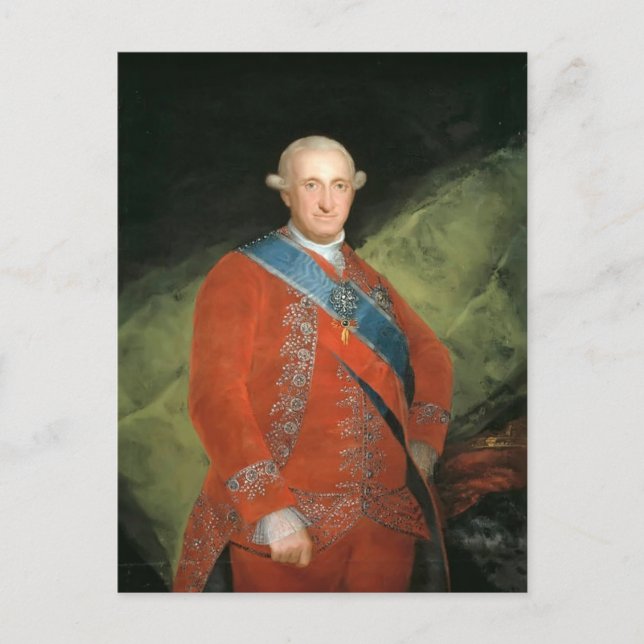 Francisco Goya - Portrait von Charle IV von Spanie Postkarte (Vorderseite)