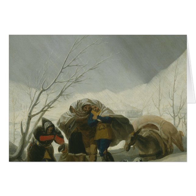 Francisco Goya - Scène d'hiver (Devant horizontal)