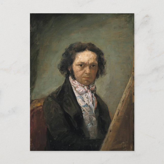 Francisco Goya - Selbstportrait Postkarte (Vorderseite)