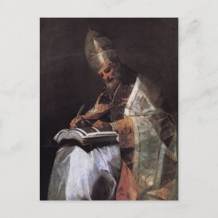 Francisco Goya-St. Gregory der Große Postkarte