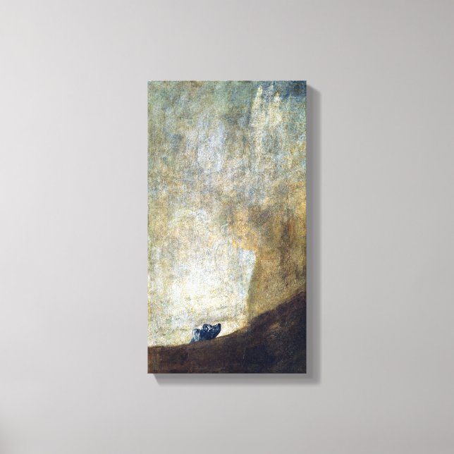 Francisco Goya The Dog Leinwanddruck (Vorderseite)