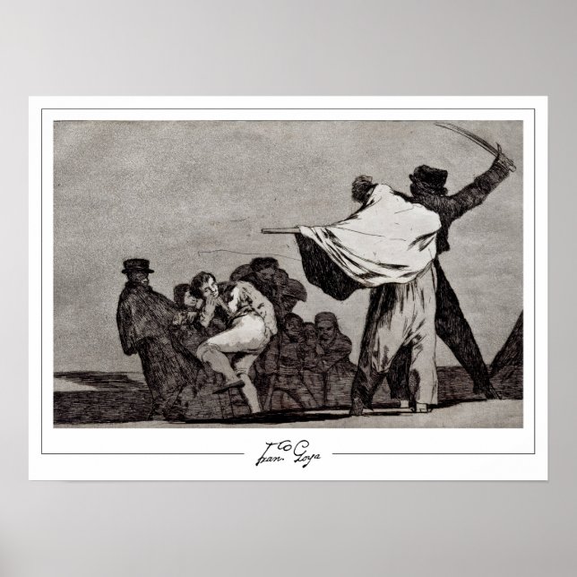 Francisco Goya Zedign Art Poster #498 (Vorne)