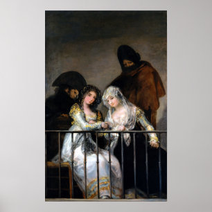 Francisco GoyaMajas auf einem Balkon Poster