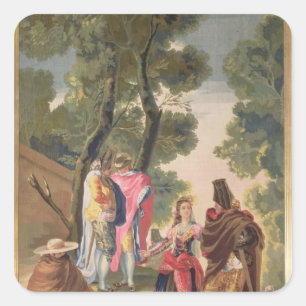 Francisco Jose de Goya y Lucientes der hübsche Quadratischer Aufkleber
