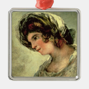 Francisco Jose de Goya y Lucientes der Milkmaid Silbernes Ornament