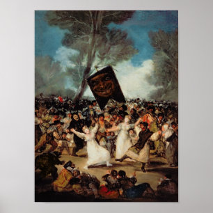 Francisco Jose de Goya y Lucientes   Die Beerdigun Poster
