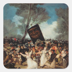 Francisco Jose de Goya y Lucientes   die Quadratischer Aufkleber